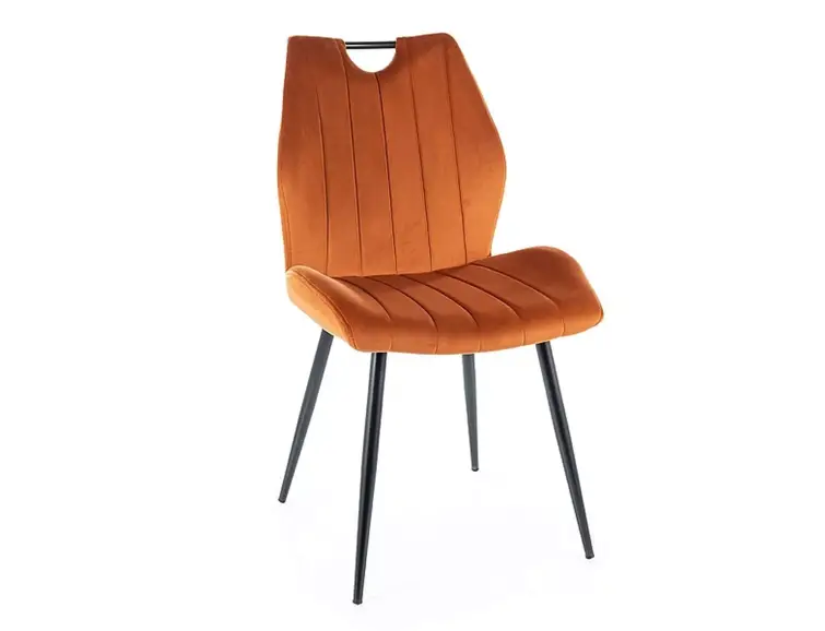 Jedálenská stolička ARCO velvet skoricová