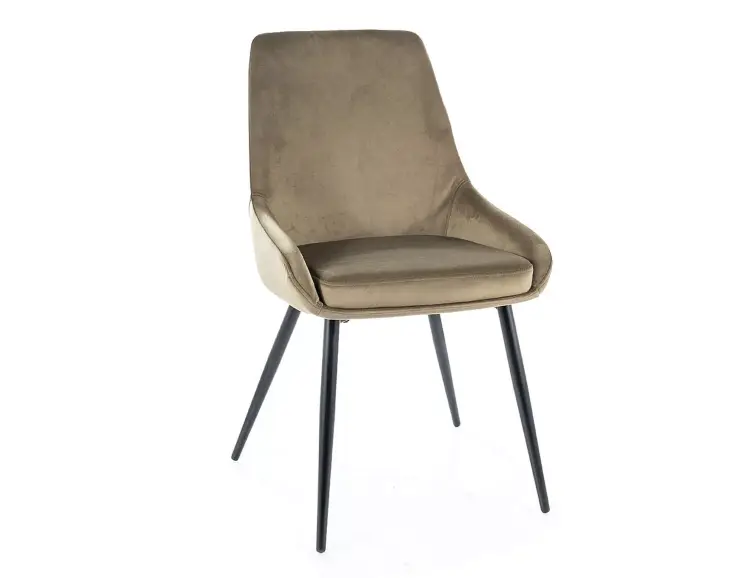 Jedálenská stolička COBE VELVET olivová