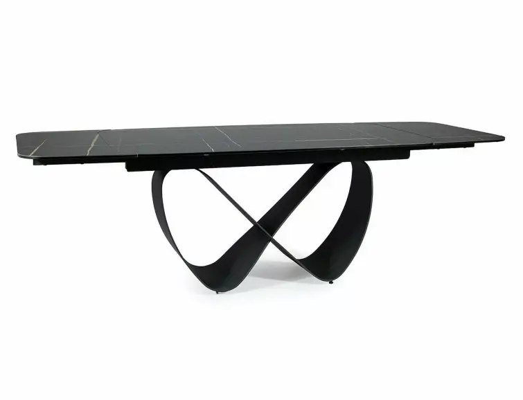 Keramický stôl INFINITY (160-240x95) Azario čierna/matná čierna