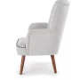 Relaxačné kreslo BISHOP svetlo sivé