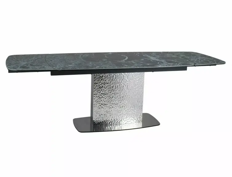 Keramický rozkladací stôl MONCLER modrá Verde Alpi/nerez (160-240)x90