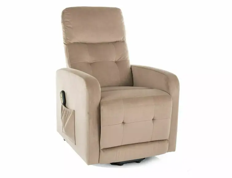 Rozkladacie kreslo OTUS II VELVET / béžové 