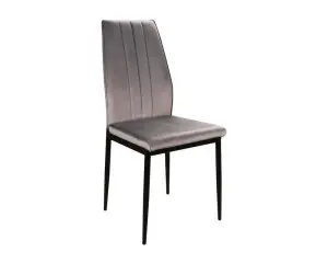 ŽIDLE ATOM VELVET ČERNÝ RÁM/ŠEDÁ FARBA BLUVEL 14