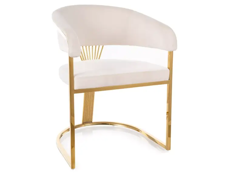 Jedálenské kreslo Crown svetlo béžovej