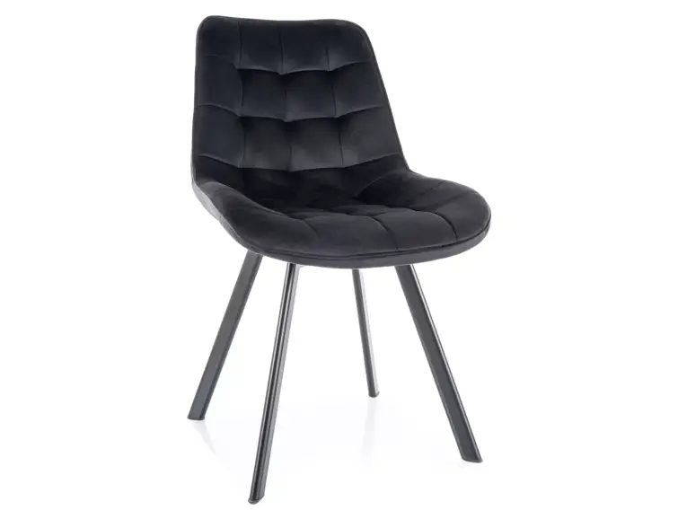 MONTI VELVET STOLIČKA, ČIERNY RÁM/ ČIERNY BLUVEL 19