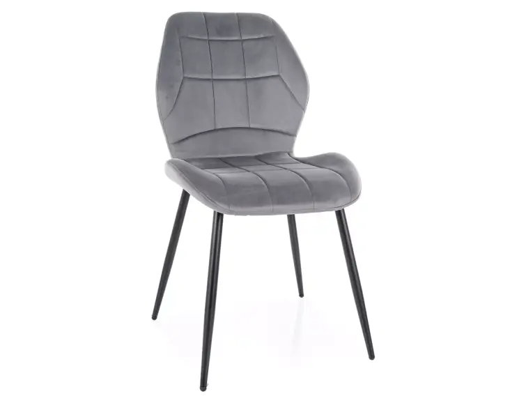 Jedálenská stolička JAKE VELVET sivá