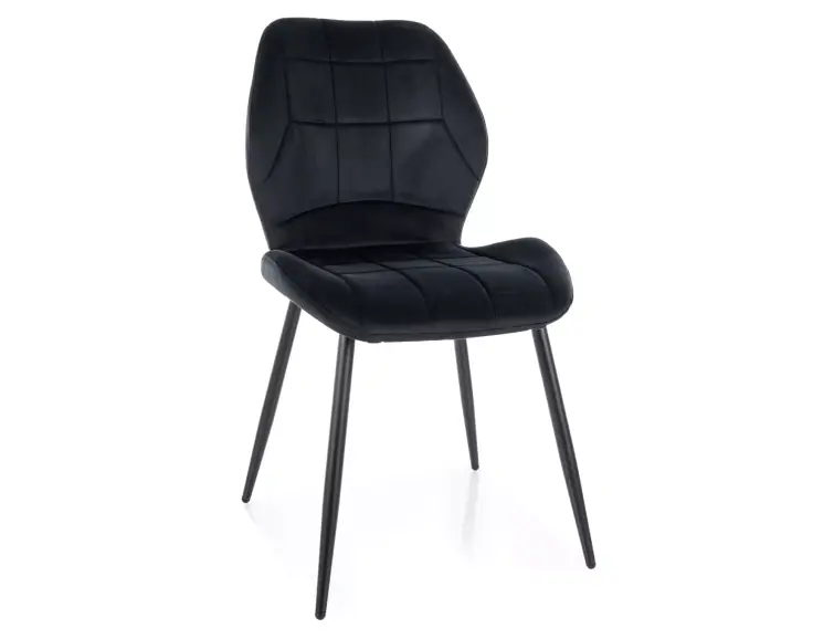 Jedálenská stolička JAKE VELVET čierna