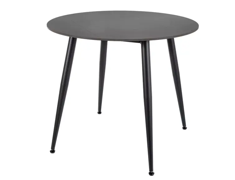 Keramický jedálenský stôl RION Ø90 čierny mat