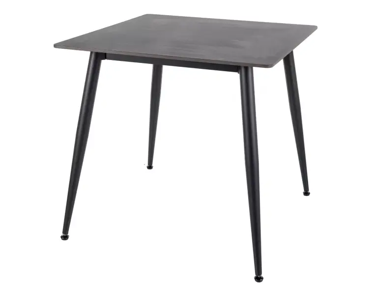 Keramický jedálenský stôl RION 80x80 cm čierny mat