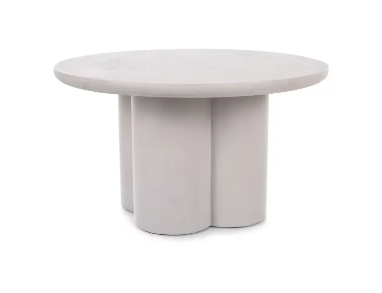 Konferenčný stolík ROSALIA sivý Ø80, mikrocement