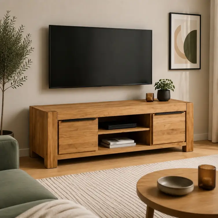Dubový televízny stolík Kopenhagen III - šírka 155 cm