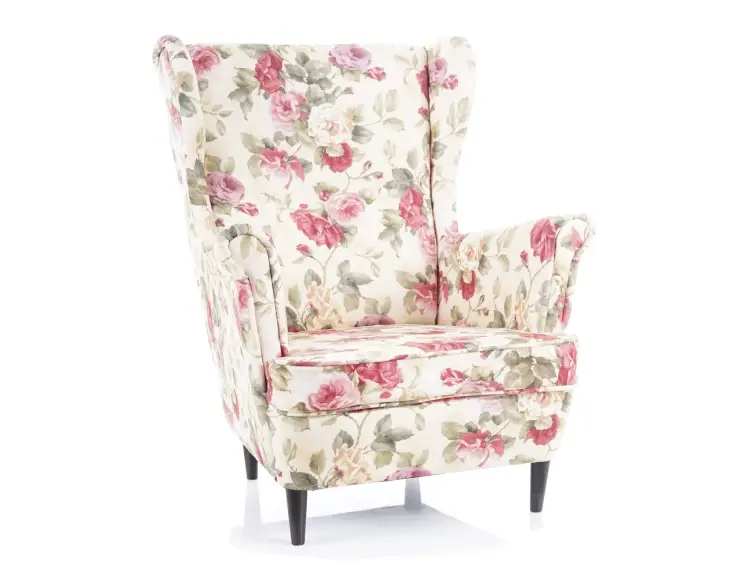 Kreslo / Ušiak LORD velvet CORAL WM 82 kvety