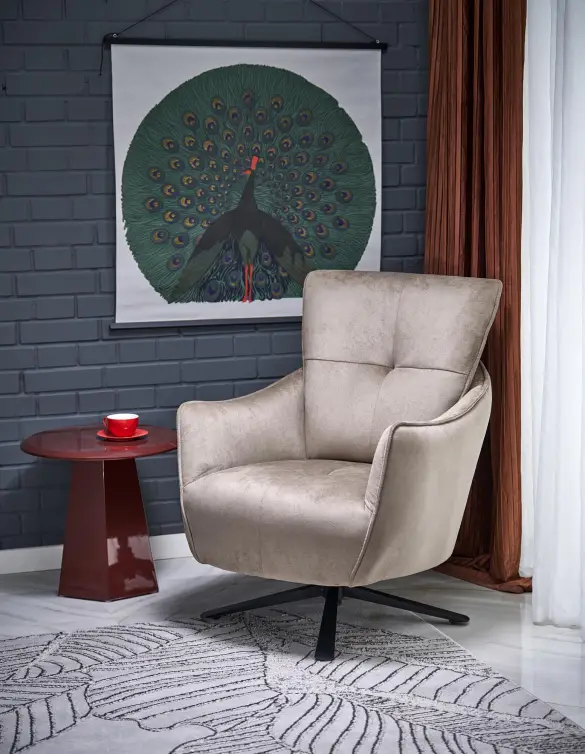 Otočné kreslo SCAMPI cappuccino