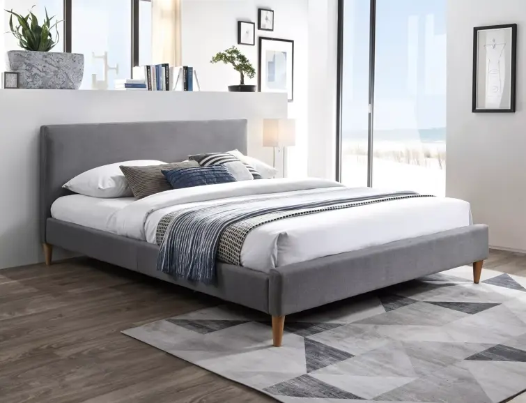 Čalúnená posteľ ACOMA 160x200 sivá