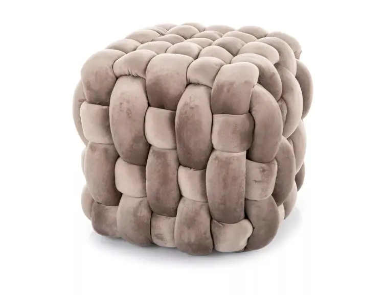 TABURET FARIS VEĽVET BÉŽOVÝ