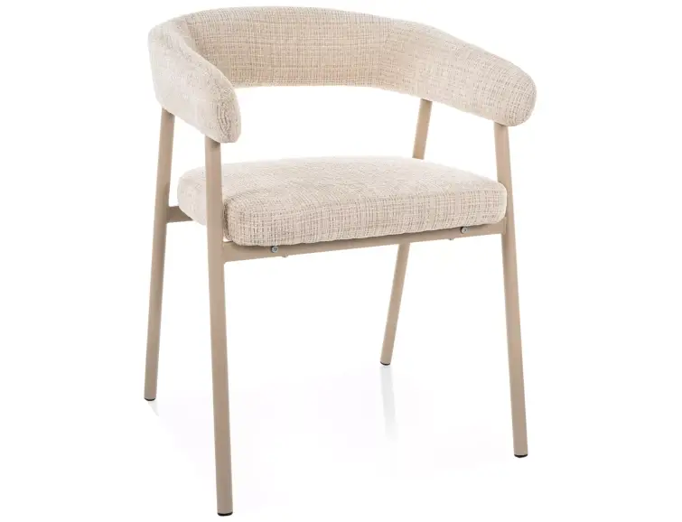 Jedálenská stolička/kreslo KATANA, kašmír/béžové 