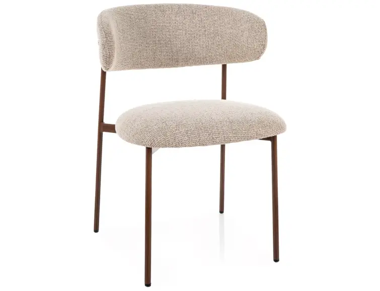 Jedálenská stolička ELTON orechový rám / béžové 