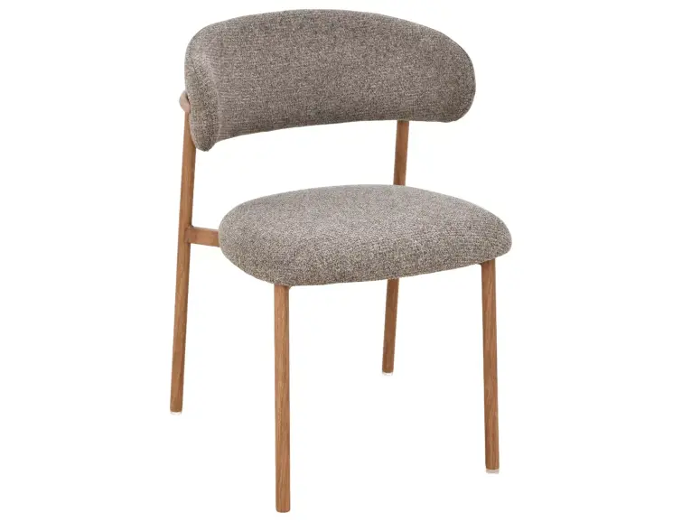 Jedálenská stolička ELTON II dubový rám / cappuccino 