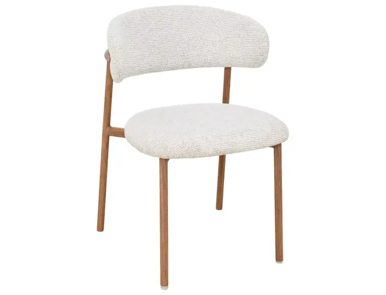 Jedálenská stolička ELTON II dubový rám / svetlo béžové 