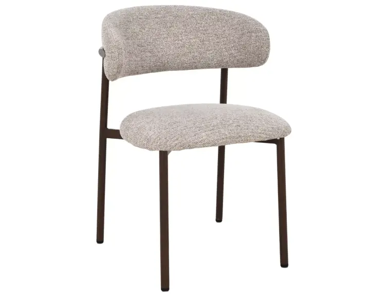 Jedálenská stolička ELTON II orechový rám/ béžové 