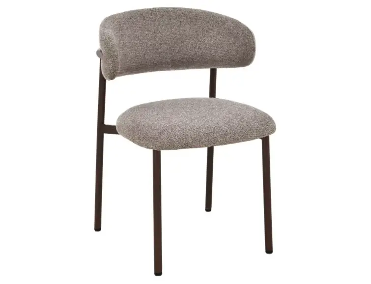 Jedálenská stolička ELTON II orechový rám / cappuccino 