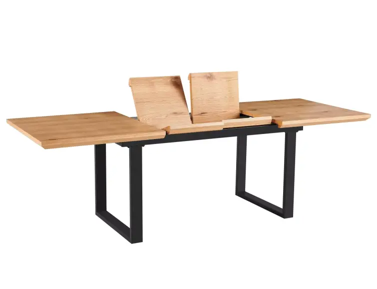 Rozkladací jedálenský stôl UMBERTO II 160/200/240x80 dub/čierna