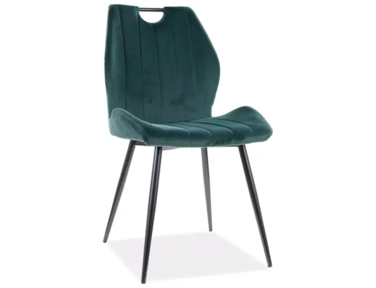 Jedálenská stolička ARCO velvet zelená