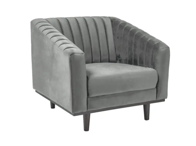 Kreslo ASPREY 1 velvet sivé