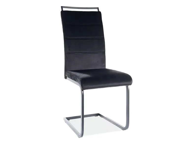 Jedálenská stolička H441 sivá/čierne